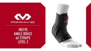 McDavid SportMed – How to Fit MD195 Ankle Brace With Straps [upl. by Randa668]