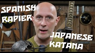 Spanish Rapier Vs Japanese Katana [upl. by Nallaf885]