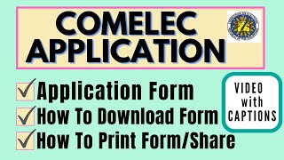 How To Download Comelec Registration Form  comelec comelecregistrationform comelec [upl. by Analak822]