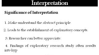 Interpretation in Report Writing [upl. by Yelats]