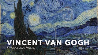 1080p60fps Art Classical MusicV1UHD Vincent Van Gogh Paintings 169 Size Classcal Piano Music [upl. by Leona]