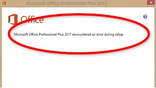 How To Fix Microsoft Office Professional Plus 2013 Encountered an Error During Setup Windows 1087 [upl. by Neelia]