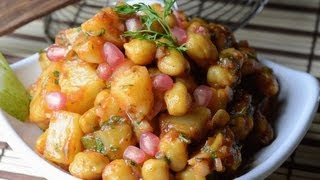 Aloo Channa Chaat  By Vahchef  vahrehvahcom [upl. by Aldin]