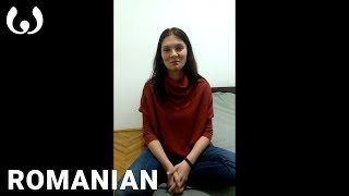 Raluca speaking Romanian  Romance languages  Wikitongues [upl. by Jackqueline]