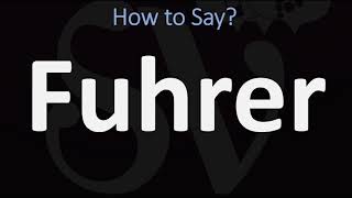 How to Pronounce Fuhrer CORRECTLY [upl. by Kissiah769]