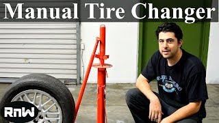 How to Use a Manual Tire Changer  By Harbor Freight [upl. by Araiet]