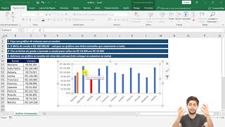 Como fazer gráfico de coluna no Excel  Passo a Passo completo [upl. by Quinn]