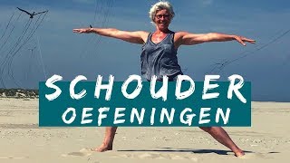 Schouderoefeningen  bij pijn in nek schouder en bovenrug [upl. by Latouche]