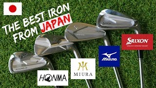 THE BEST IRONS OUT OF JAPAN  IRON BATTLE  MIURA vs MIZUNO vs SRIXON vs HONMA [upl. by Lebam989]