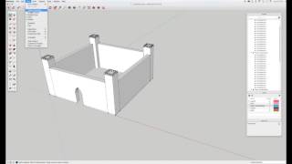 SketchUp Building Rectilinear Crenellations [upl. by Gwenny592]