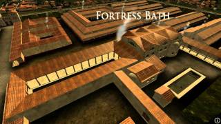 Animation of ancient Roman Fort in Caerleon Wales [upl. by Turne]