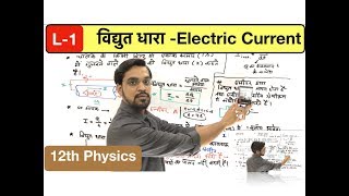 विद्युत धारा lec 01  electric current introduction in hindi by ashish sir [upl. by Auhoj]