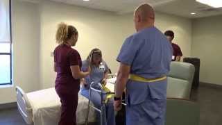 Physical Therapy Transfer Training  How To Transfer From Wheelchair To Bed [upl. by Liss]