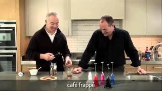 How to make a frappé coffee using an aerolatte milk frother [upl. by Ttereve]