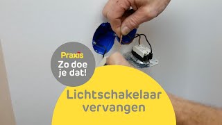 Hoe vervang je een lichtschakelaar  Zo doe je dat  Praxis [upl. by Gwenore]