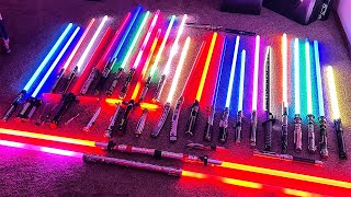 MY ENTIRE LIGHTSABER COLLECTION INSANE [upl. by Osborne]