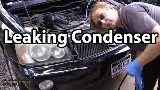 How To Replace a Leaking AC Condenser [upl. by Lamiv358]