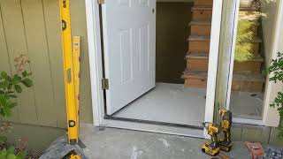 Jeld Wen Front Door Installation  Really crappy products and craftsmanship PART 1 [upl. by Nylirek161]