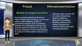 What is Difference Between Fraud amp Misrepresentation [upl. by Merow35]