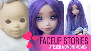 Repainting Dolls  ATM Momoni  Faceup Stories ep43 [upl. by Reivad]