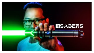 Mandalorian Inspired Neopixel Lightsaber by NSABERS [upl. by Ardolino]