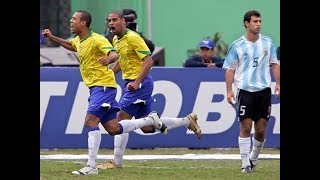 Brasil 2x2 Argentina 4x2 25072004  Final Copa América 2004 Brasil campeão [upl. by Farrison]