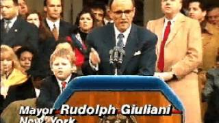 Rudy Giuliani Inauguration Upstaged by Son Andrew’s Antics 1994 [upl. by Inol]