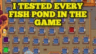 The best Fish For Your Fish Ponds In Stardew Valley  Updated guide for Stardew valley 15 [upl. by Ahgiela665]