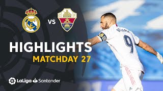 Highlights Real Madrid vs Elche CF 21 [upl. by Samaj]