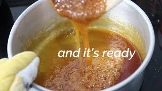 How To Caramelize Sugar  Flan Caramel Sauce Recipe [upl. by Nalyk935]