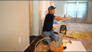 Hardwood Floor on Concrete Slab  What I did [upl. by Laekim]