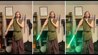 Neopixel Retractable Lightsaber Pike Demo [upl. by Vinay196]