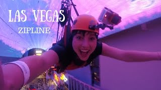 Downtown Las Vegas Zipline  Slotzilla [upl. by Liatnahs]