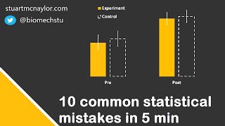 Ten Statistical Mistakes in 5 Min [upl. by Wenona]