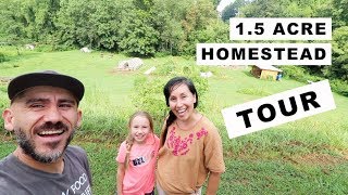 15 Acre Homestead TOUR homesteading family [upl. by Faso]