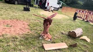 A fabulous range of wooden sculpture at Caerleon festival 2024 [upl. by Ruel]