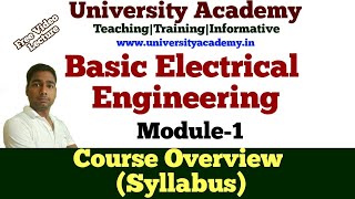 BEE0Basic Electrical Engineering Tutorial Course Overview Syllabus amp Book in Hindi by Deepraj [upl. by Calen783]