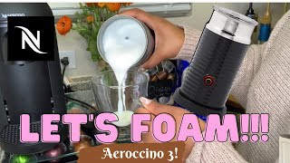 How To Foam Milk With Aeroccino 3 Make Coffee With Foam Tips amp Tricks  Easy Foamed Latte Recipe [upl. by Aihsena]