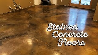 Stained Concrete Floors [upl. by Ylehsa]