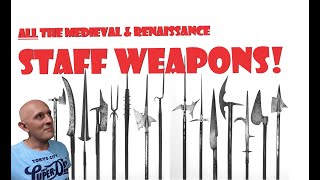 ALL Medieval amp Renaissance POLEARMS or Staff Weapons CATEGORIZED [upl. by Philippa299]