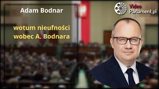 Adam Bodnar  wotum nieufności wobec A Bodnara [upl. by Llacam]