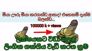 ලිංගය ලොකු කරගන්ඩ ඔිනෙද [upl. by Kaiulani475]