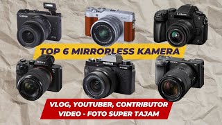 6 REKOMENDASI KAMERA MIRRORLESS MURAH TERBAIK 2023 [upl. by Ennasus]