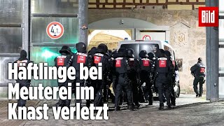 Gefängnismeuterei Polizei stürmt Knast in Thüringen  JVA Untermaßfeld [upl. by Tace300]